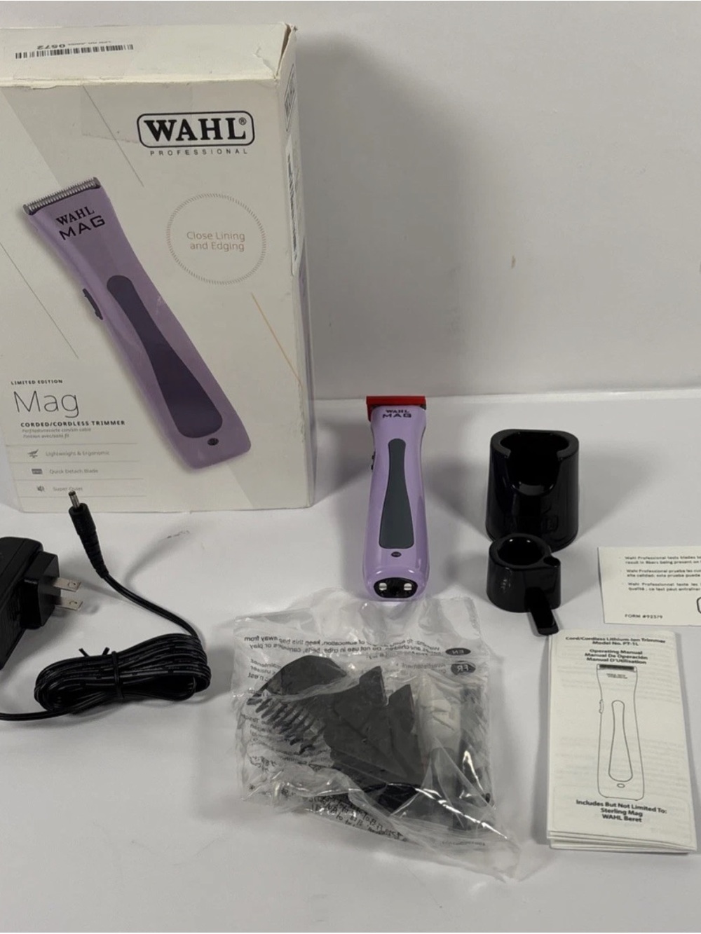 WAHL Mag Cordless Trimmer in Lavender